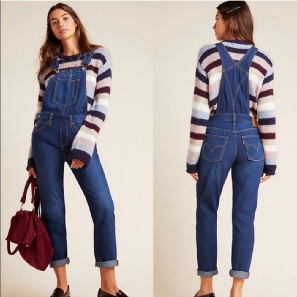 NWT Levi's 501 Classic Tapered Denim Jean Overalls